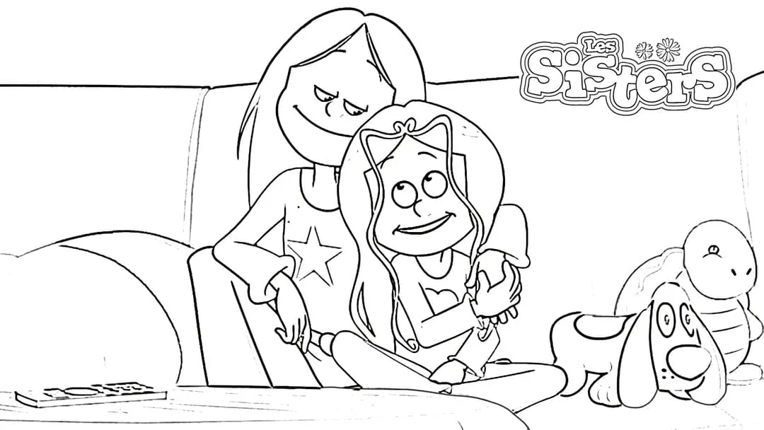 Sisters Coloriage — Coloriage Les Sisters à imprimer